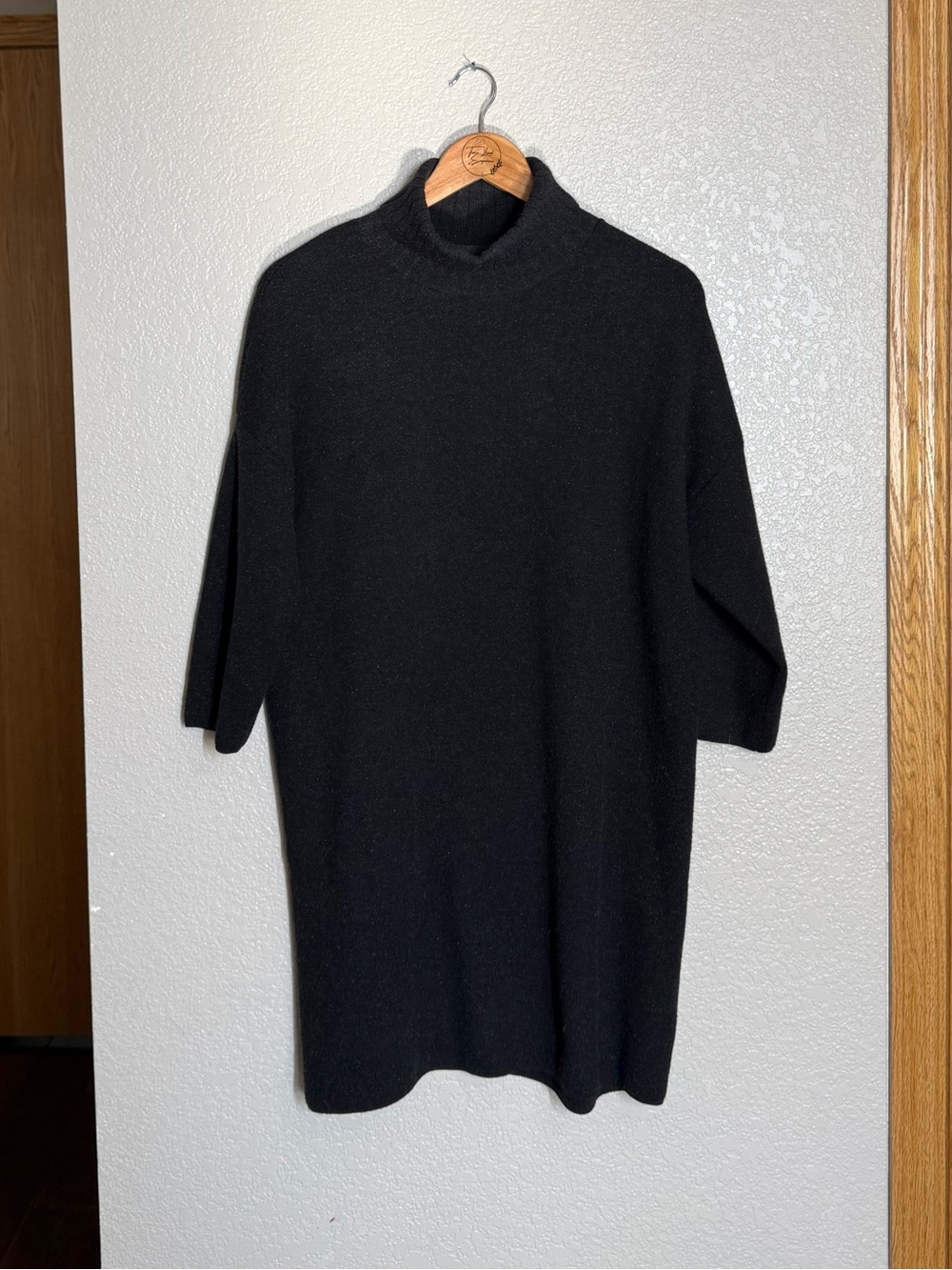 Pomander Place Noir Vivienne Mini Sweater Dress